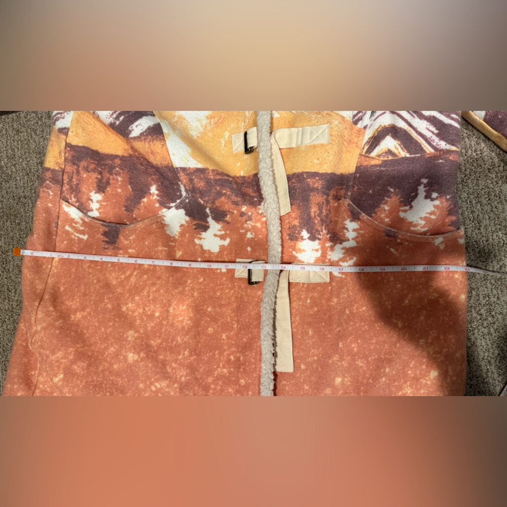 Free People Arcadia fleece landscape sweatshirt coat - Picture 7 of 9